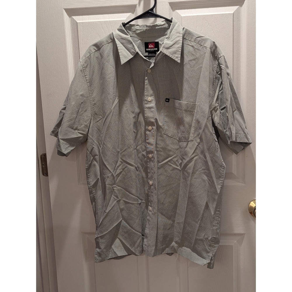 Y2K Surf Skater Coastal Grandpa Quiksilver Button Up Shirt Mens Large